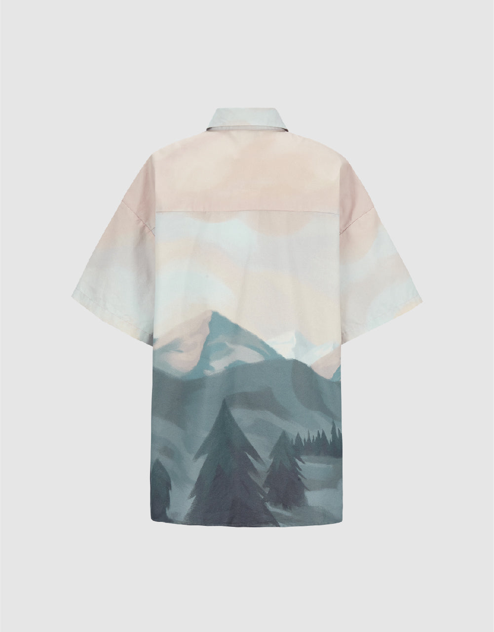 Scenery Pattern Straight Shirt