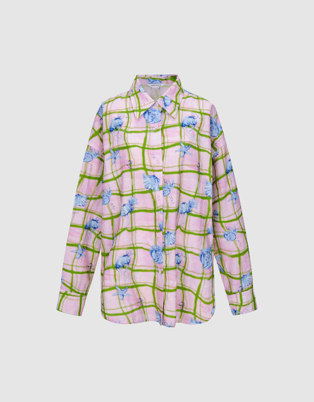 Flower Printed Straight Shirt