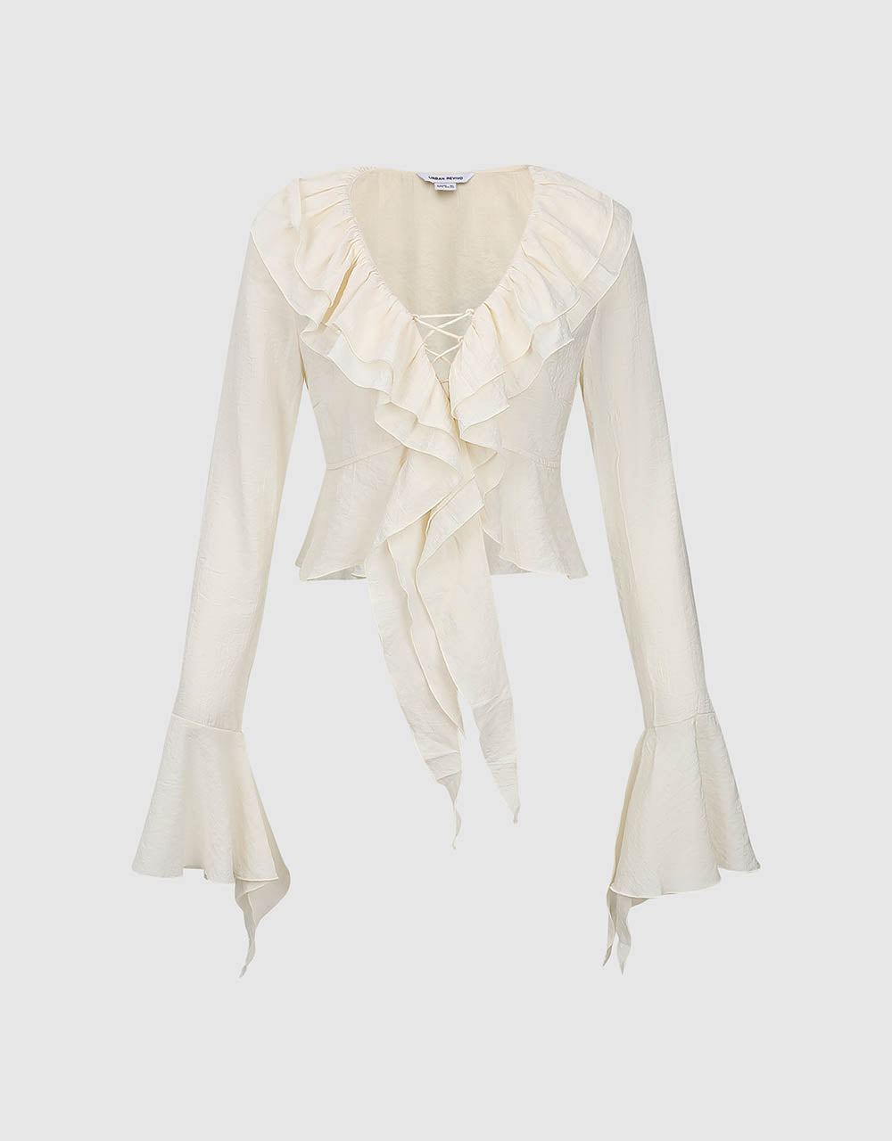 Ruffle Lapel Shirt