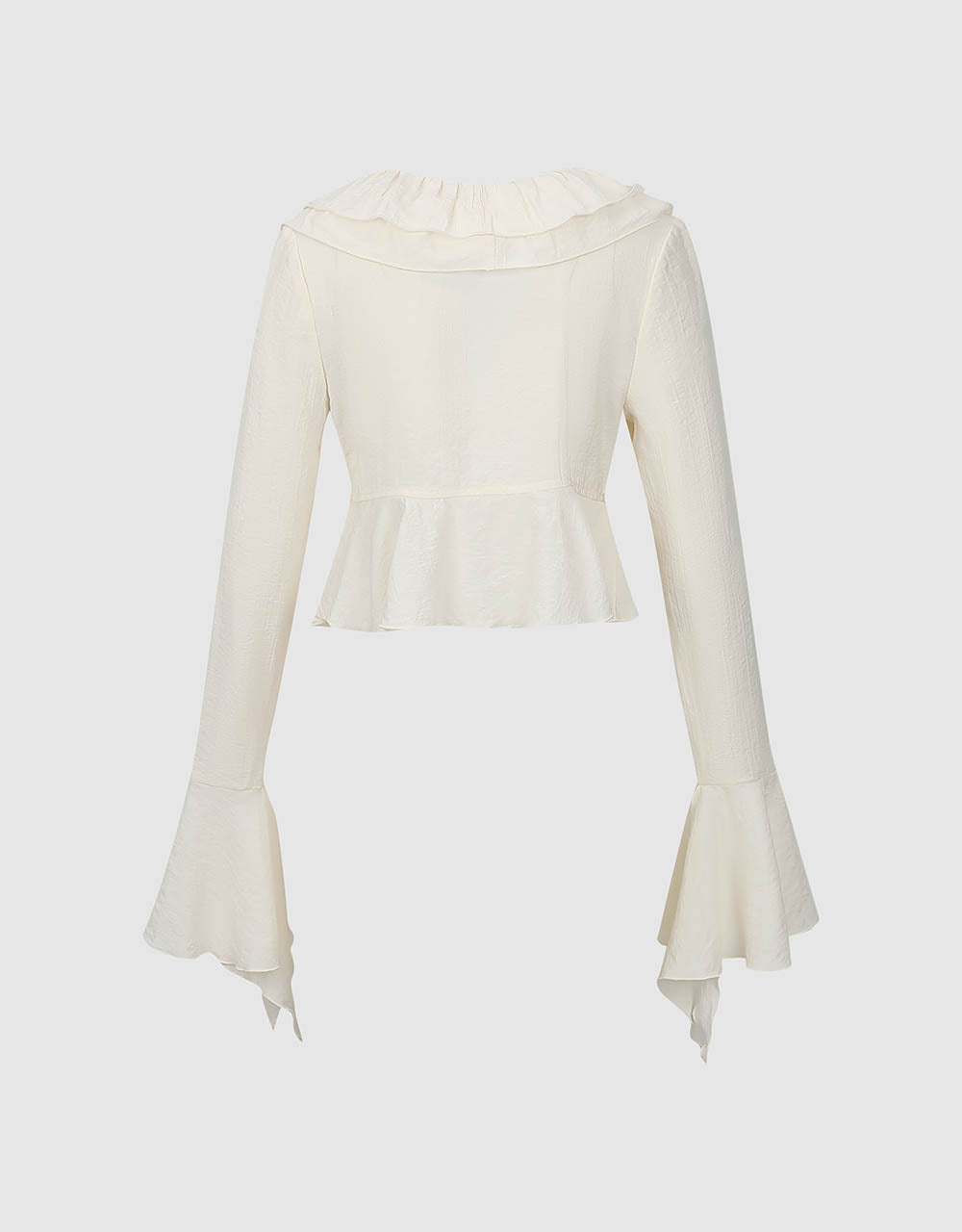 Ruffle Lapel Shirt