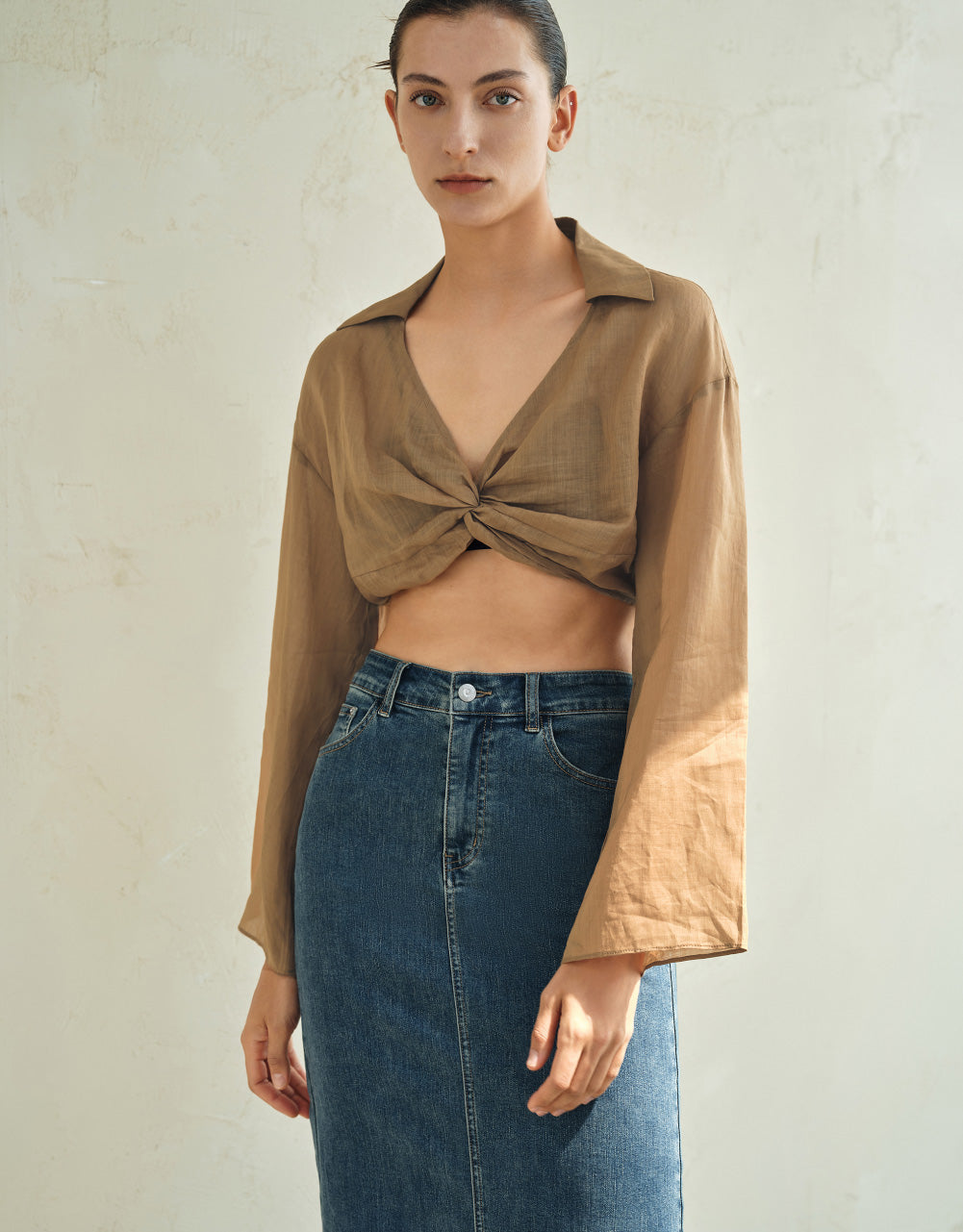 Twist Front Overhead Shirt