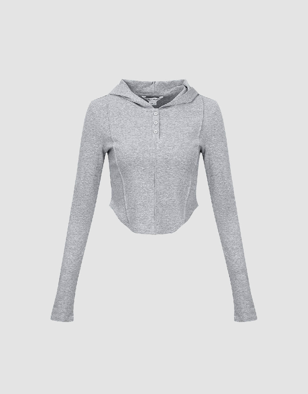 Hooded Skinny Knitted T-Shirt