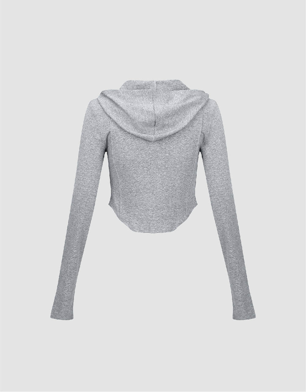 Hooded Skinny Knitted T-Shirt