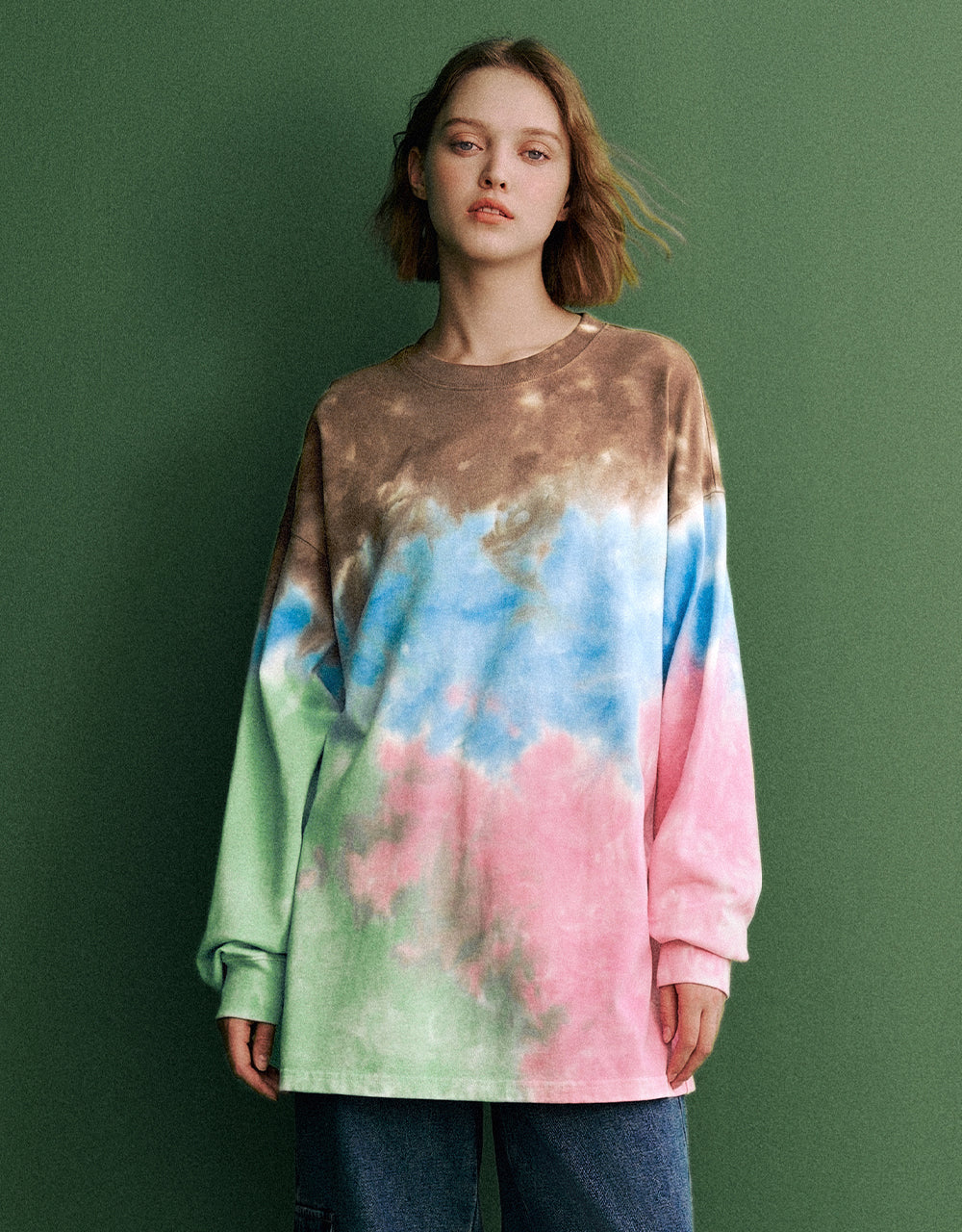 Tie Dye Crew Neck Loose T-Shirt