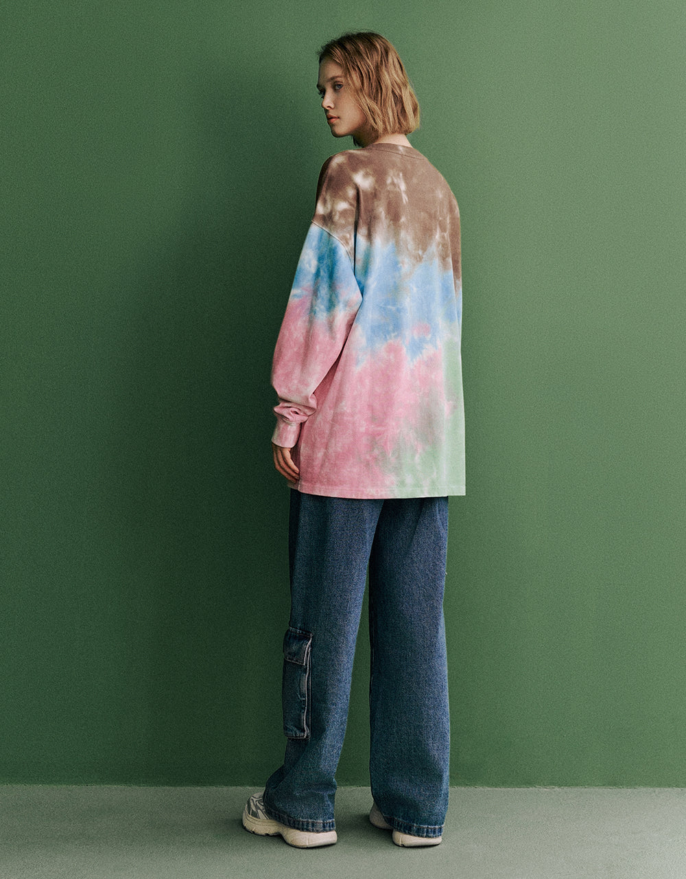 Tie Dye Crew Neck Loose T-Shirt