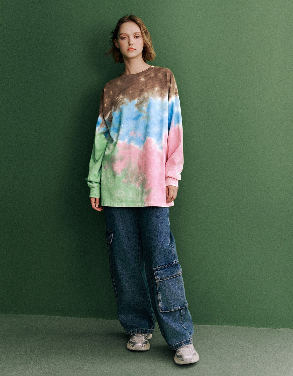 Tie Dye Crew Neck Loose T-Shirt