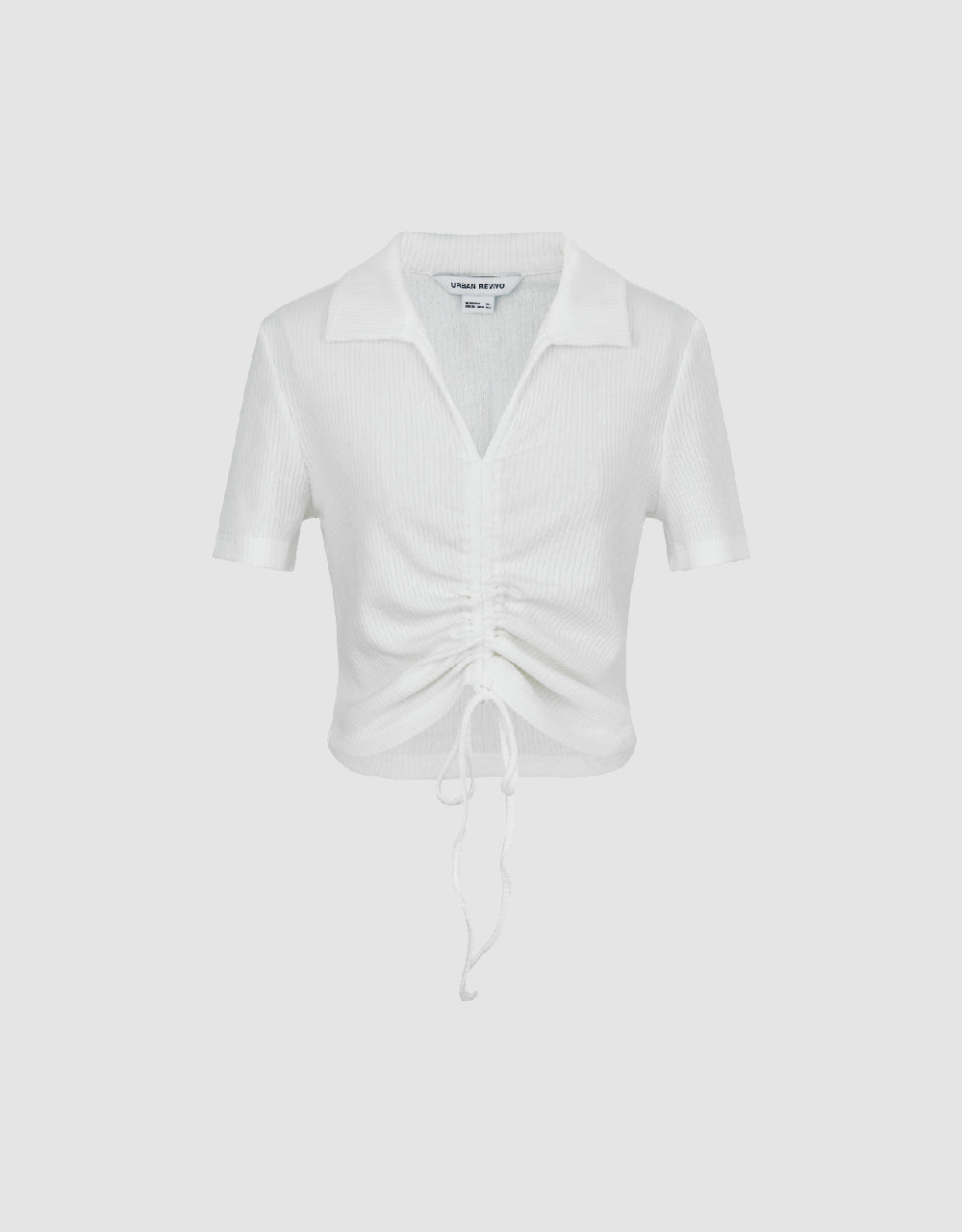 Lace Up Skinny Knitted T-Shirt