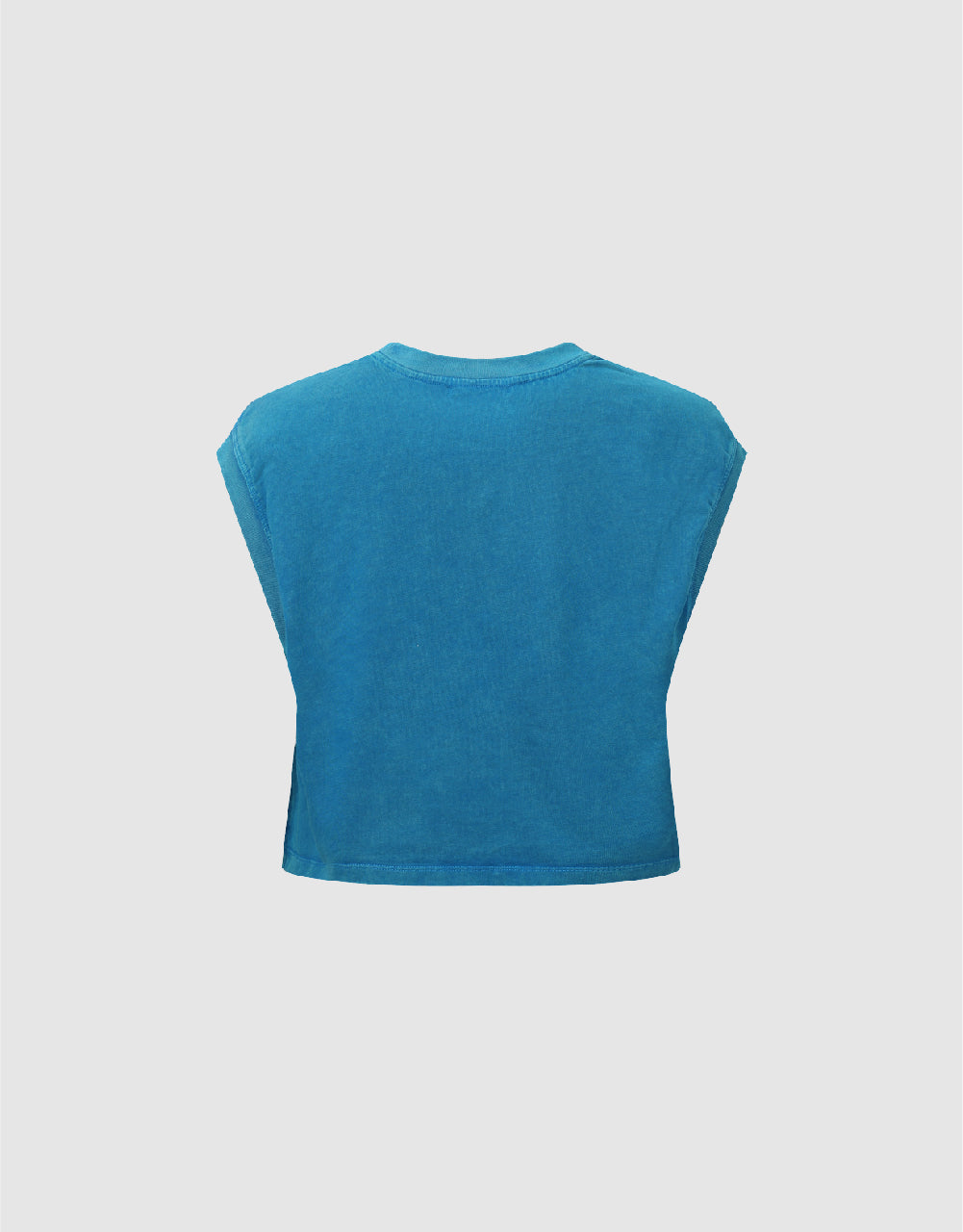 Letter Printed Crew Neck Tank Top