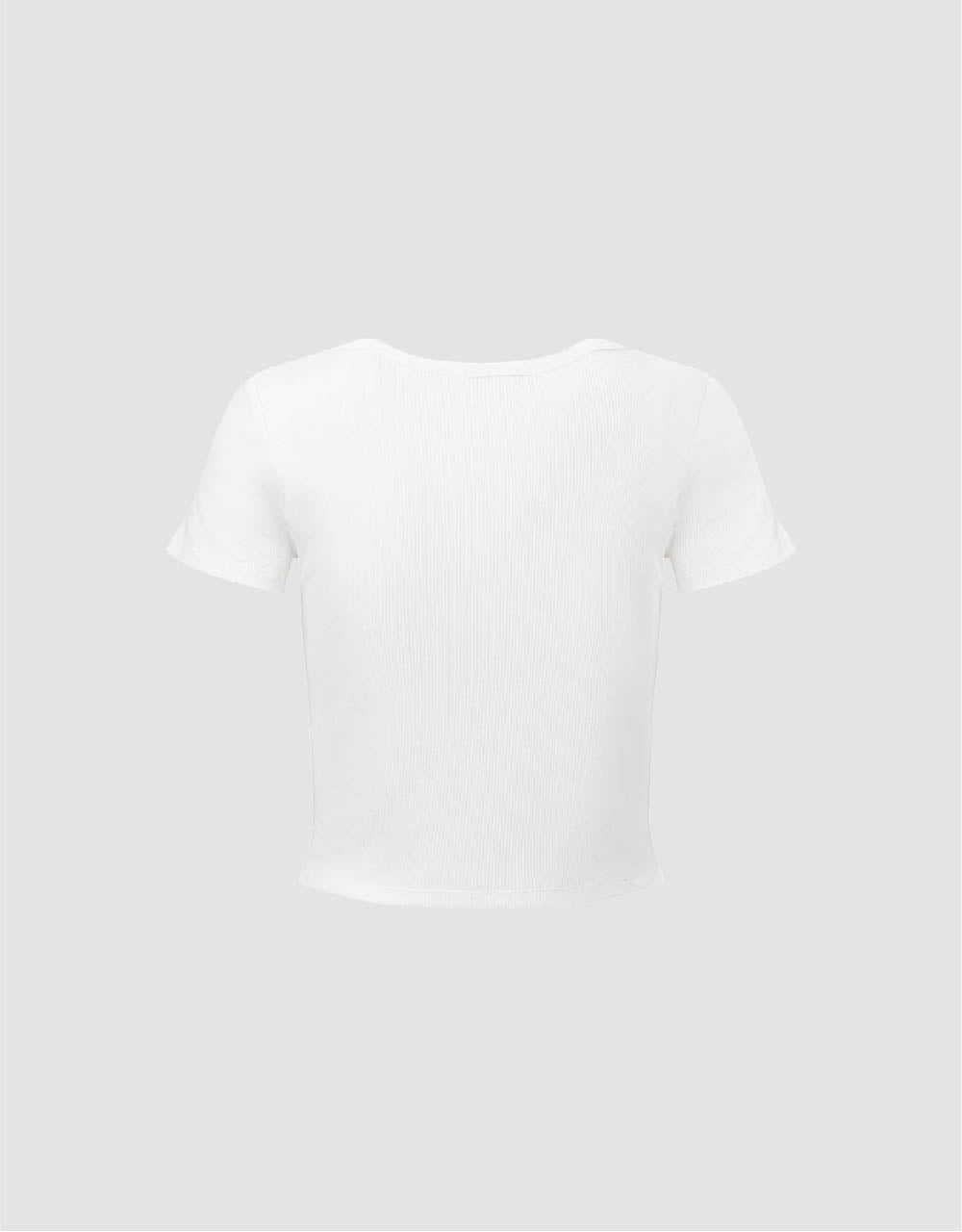 Notch Neck Skinny T-Shirt