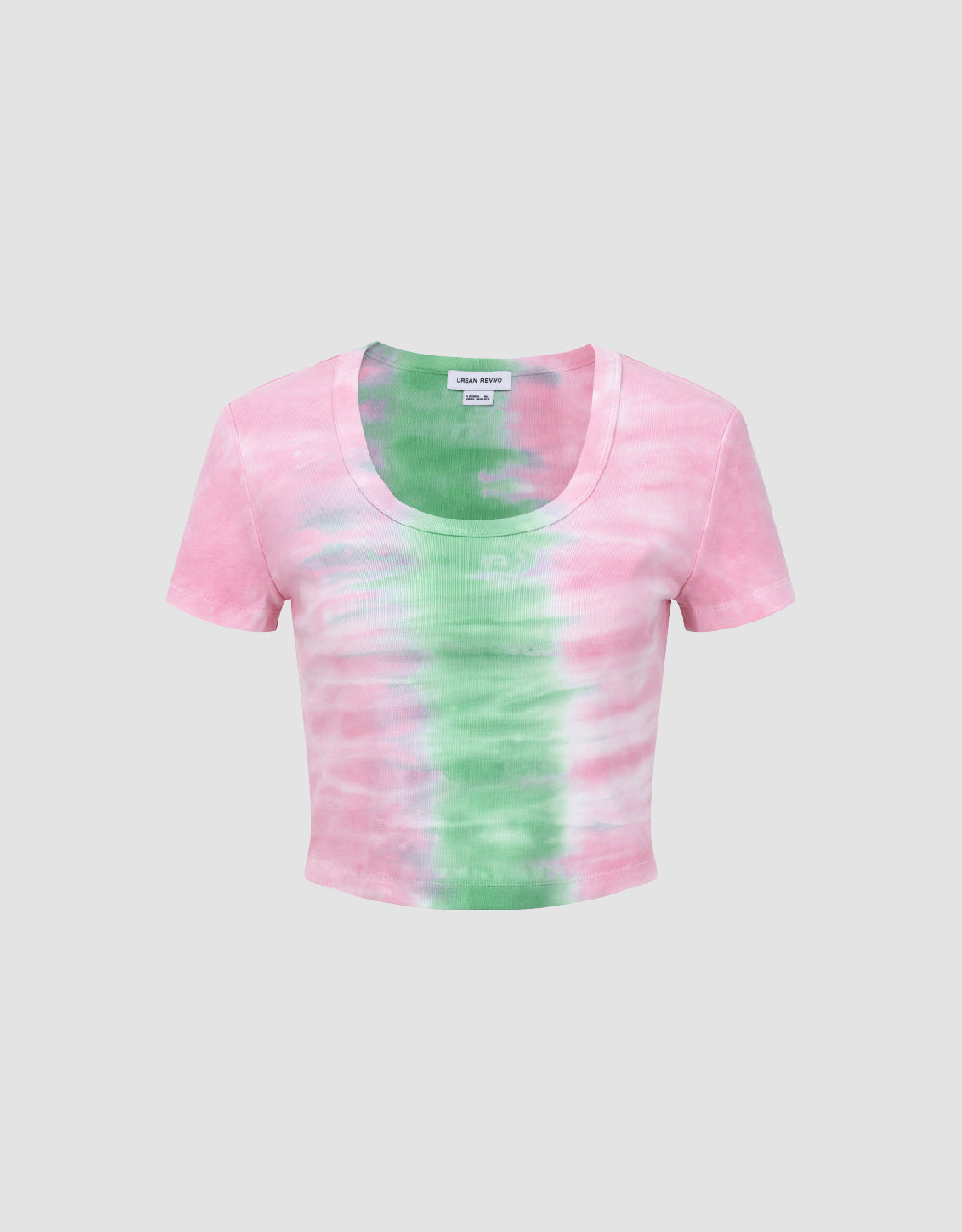 Gradient U Neck Skinny T-Shirt