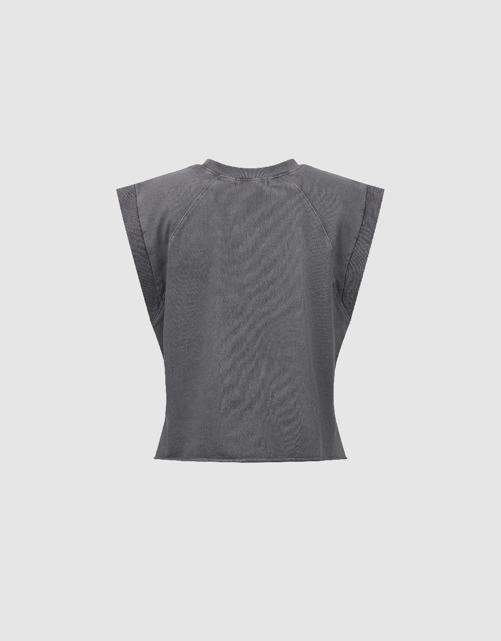 Letter Printed Crew Neck Tank Top