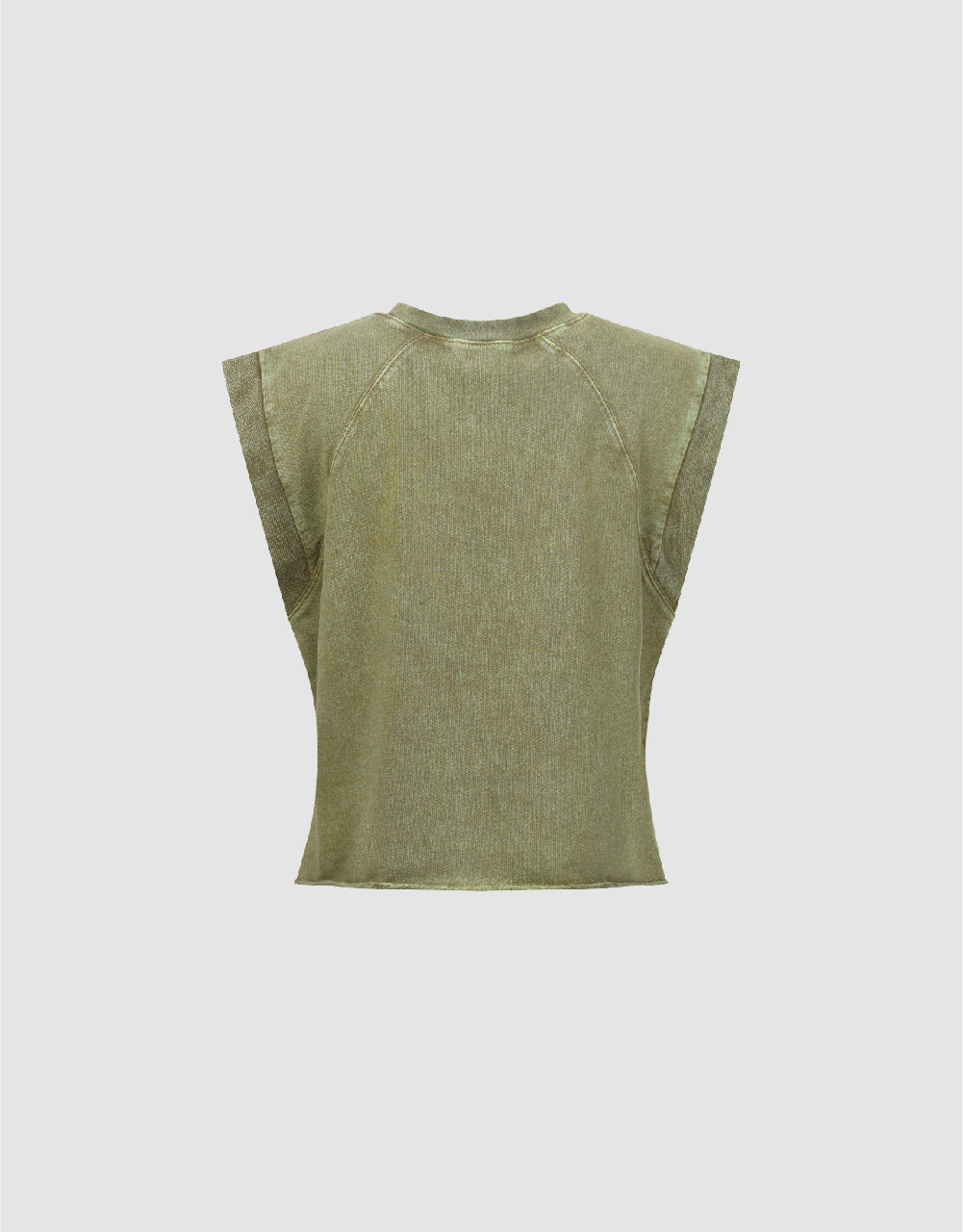 Letter Printed Crew Neck Tank Top