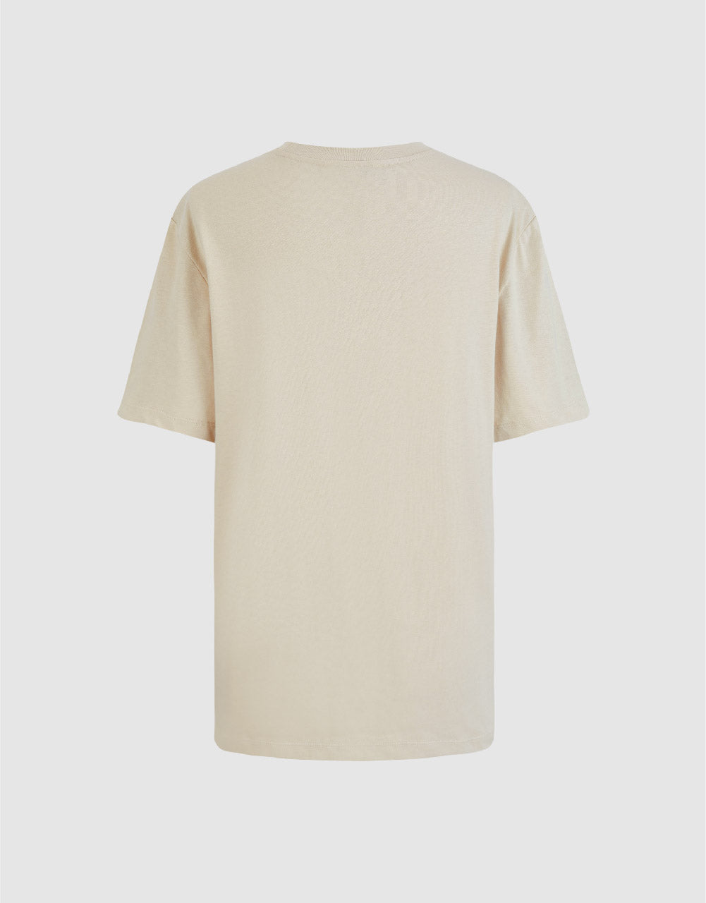 Standard Sleeve Crew Neck Straight T-Shirt