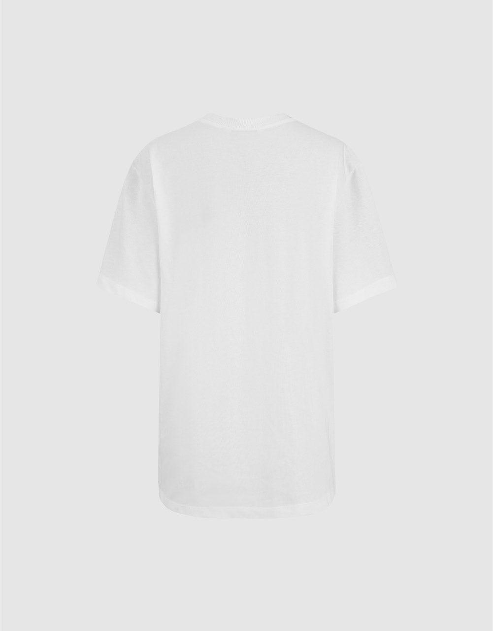 Standard Sleeve Crew Neck Straight T-Shirt