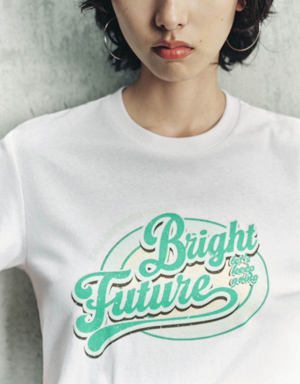 Printed Crew Neck Straight T-Shirt