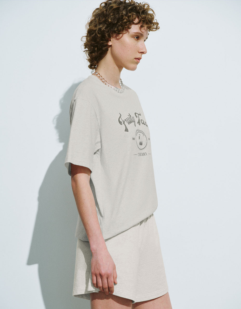 Printed Crew Neck Loose T-Shirt