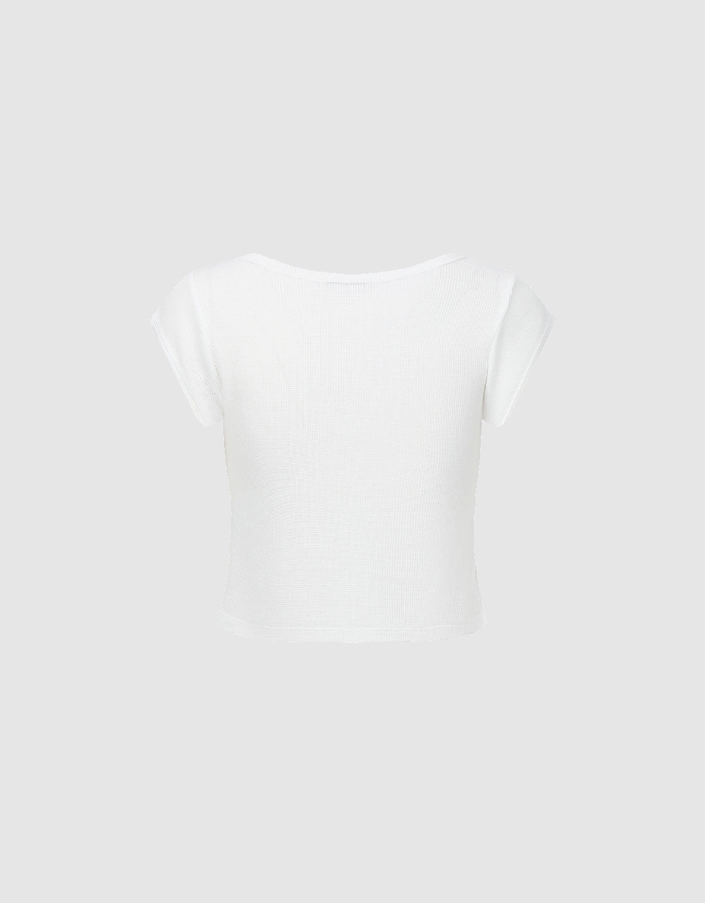 Lace Up Crew Neck Knitted Tank Top