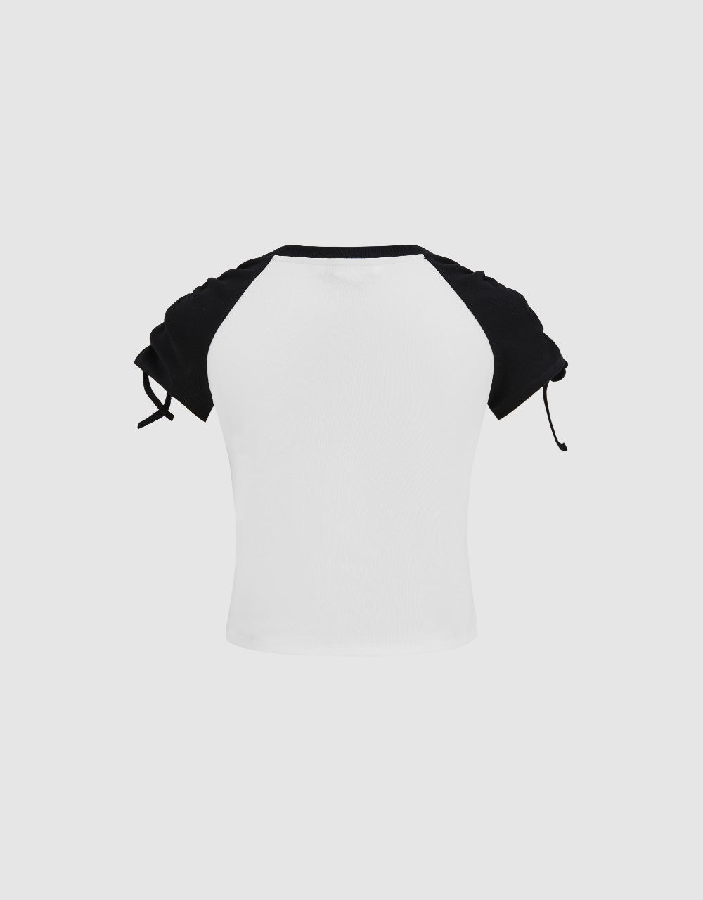 Letter Printed Crew Neck Skinny T-Shirt