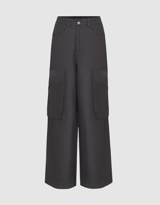 Wide-Leg Pants With Pockets