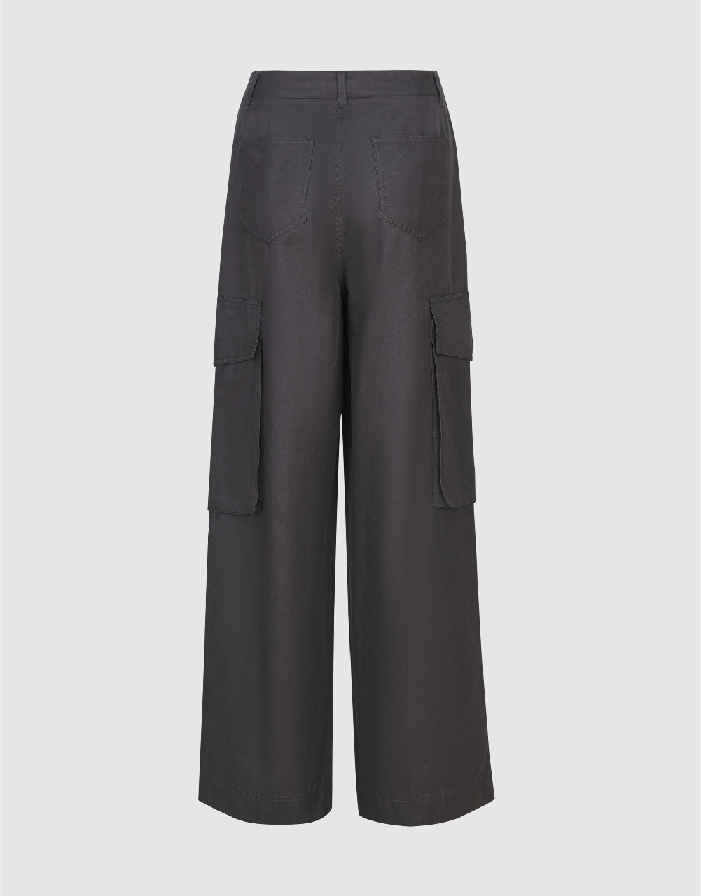 Wide-Leg Pants With Pockets