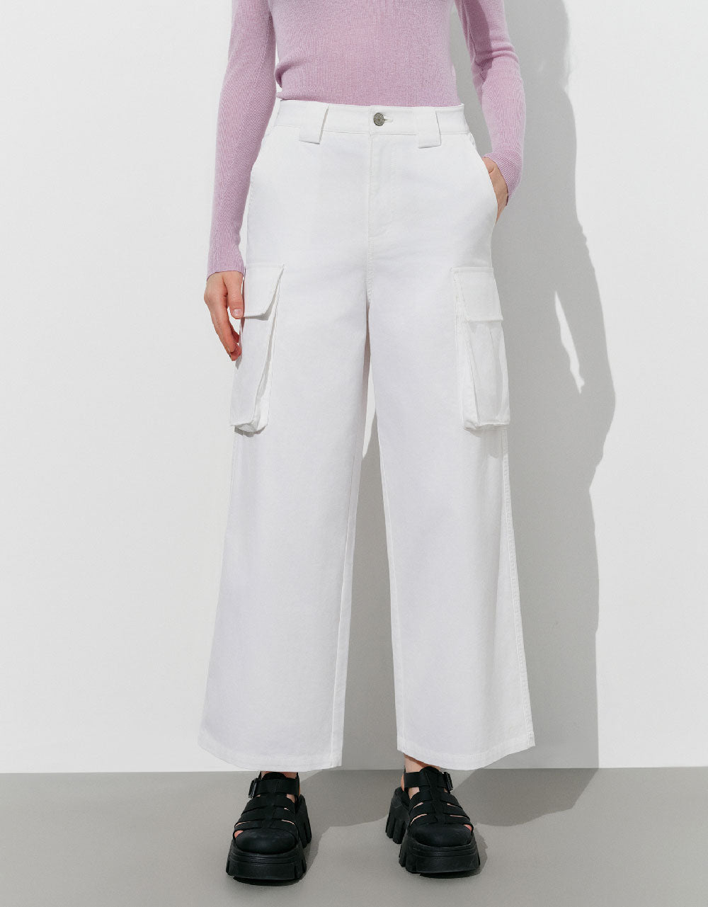 Multi-Pocket Straight Pants
