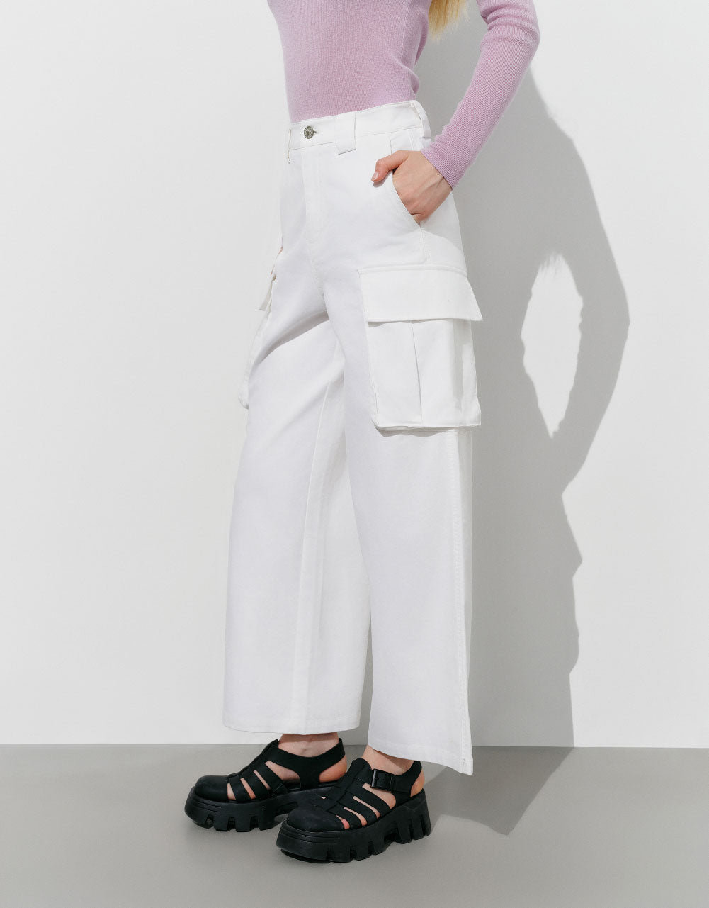 Multi-Pocket Straight Pants