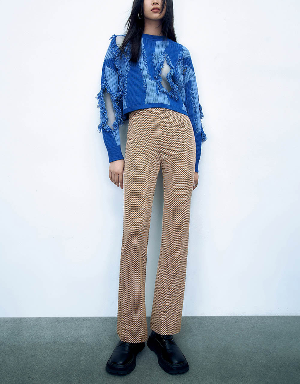 Knitted Flare Pants