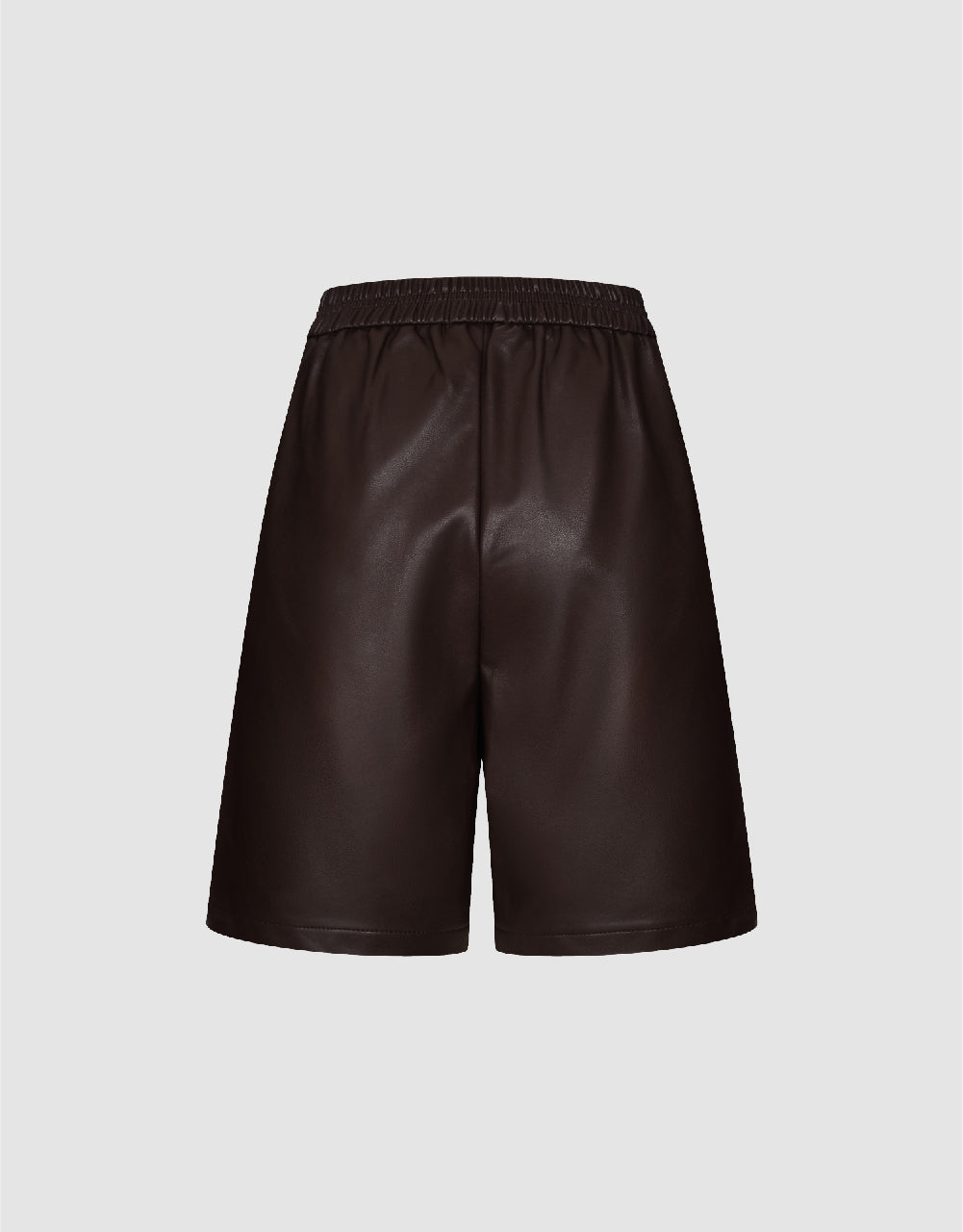 Vegan Leather Loose Shorts