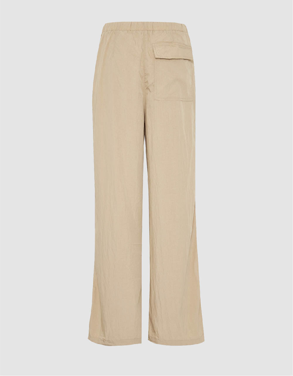 Drawstring Waist Wide-Leg Pants