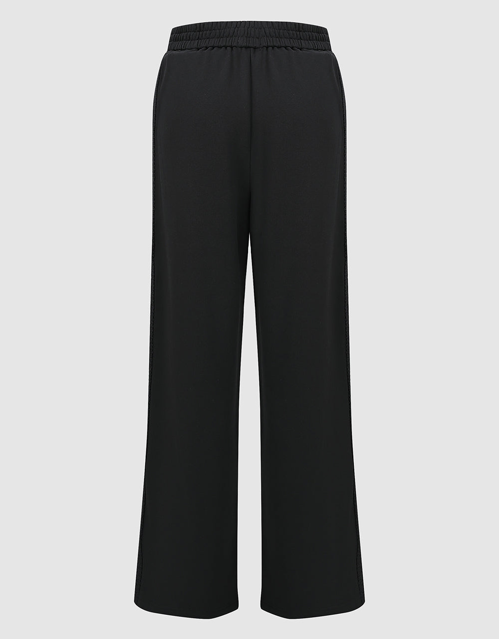 Elastic Waist Knitted Wide-Leg Pants