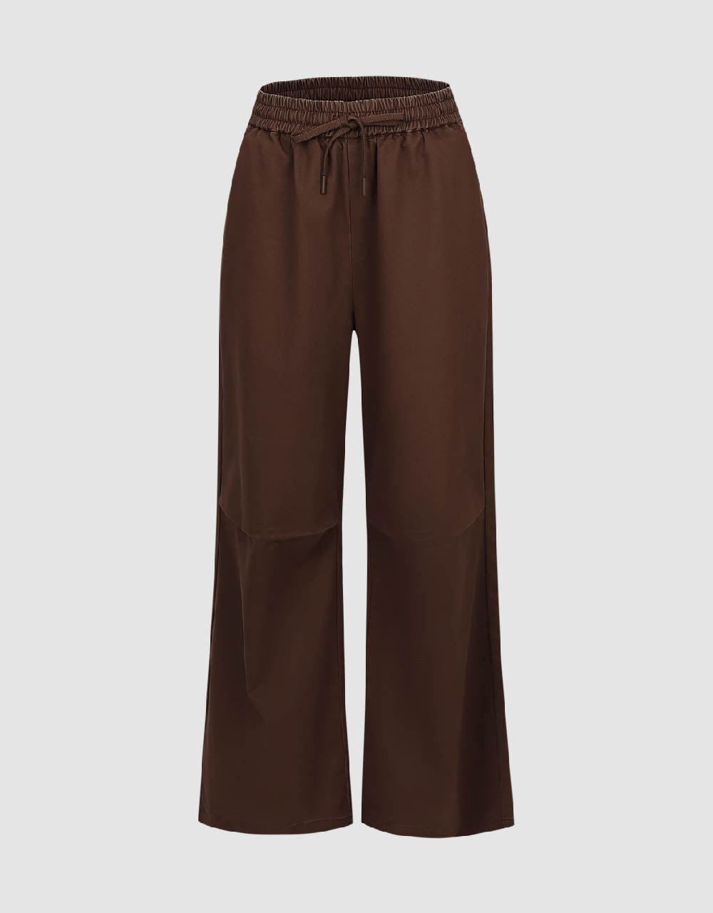 Drawstring Waist Wide-Leg Pants