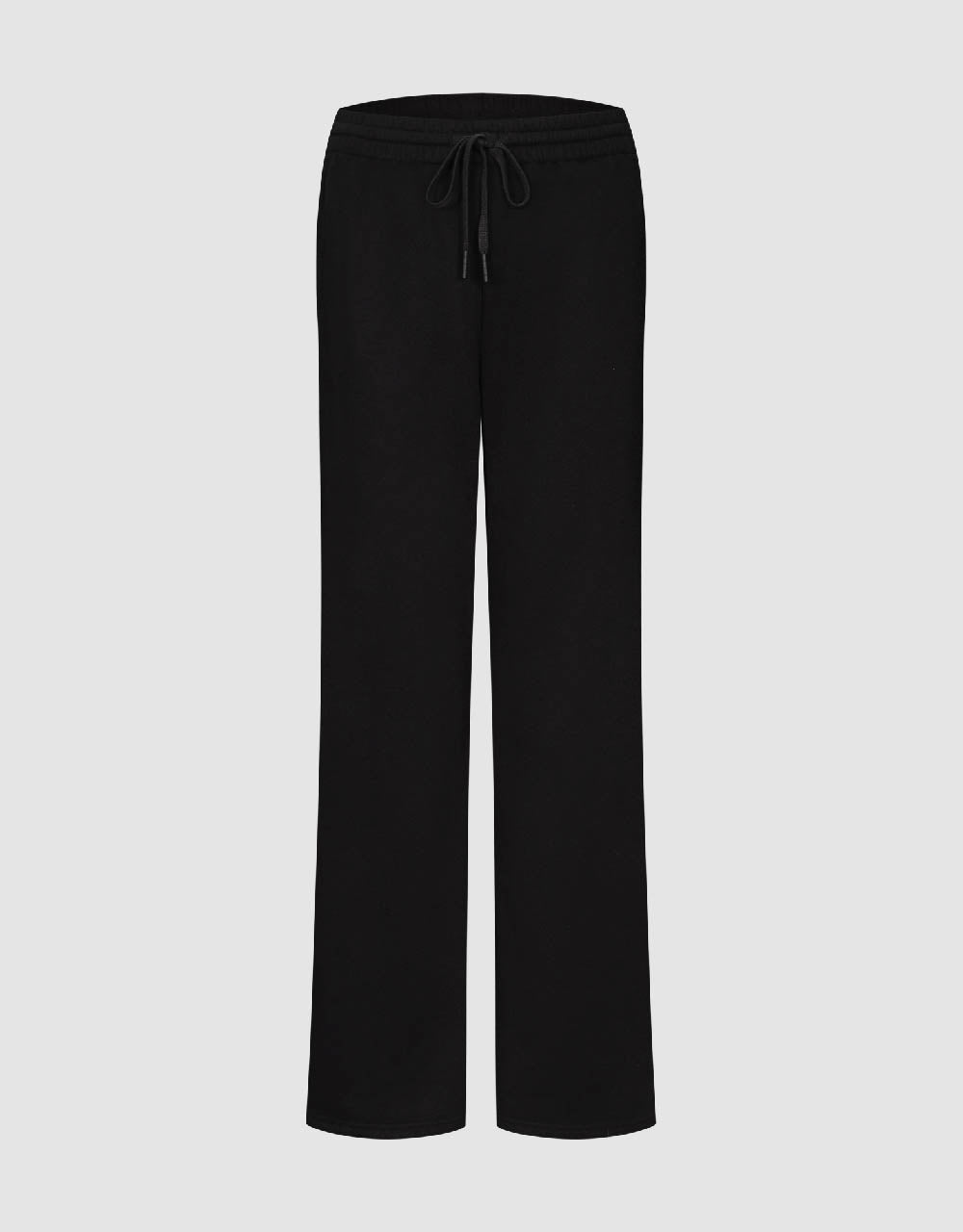 Drawsting Waist Knitted Wide-Leg Pants