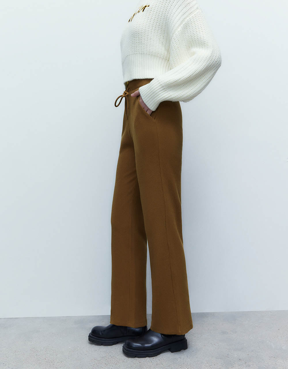 Knitted Flare Pants