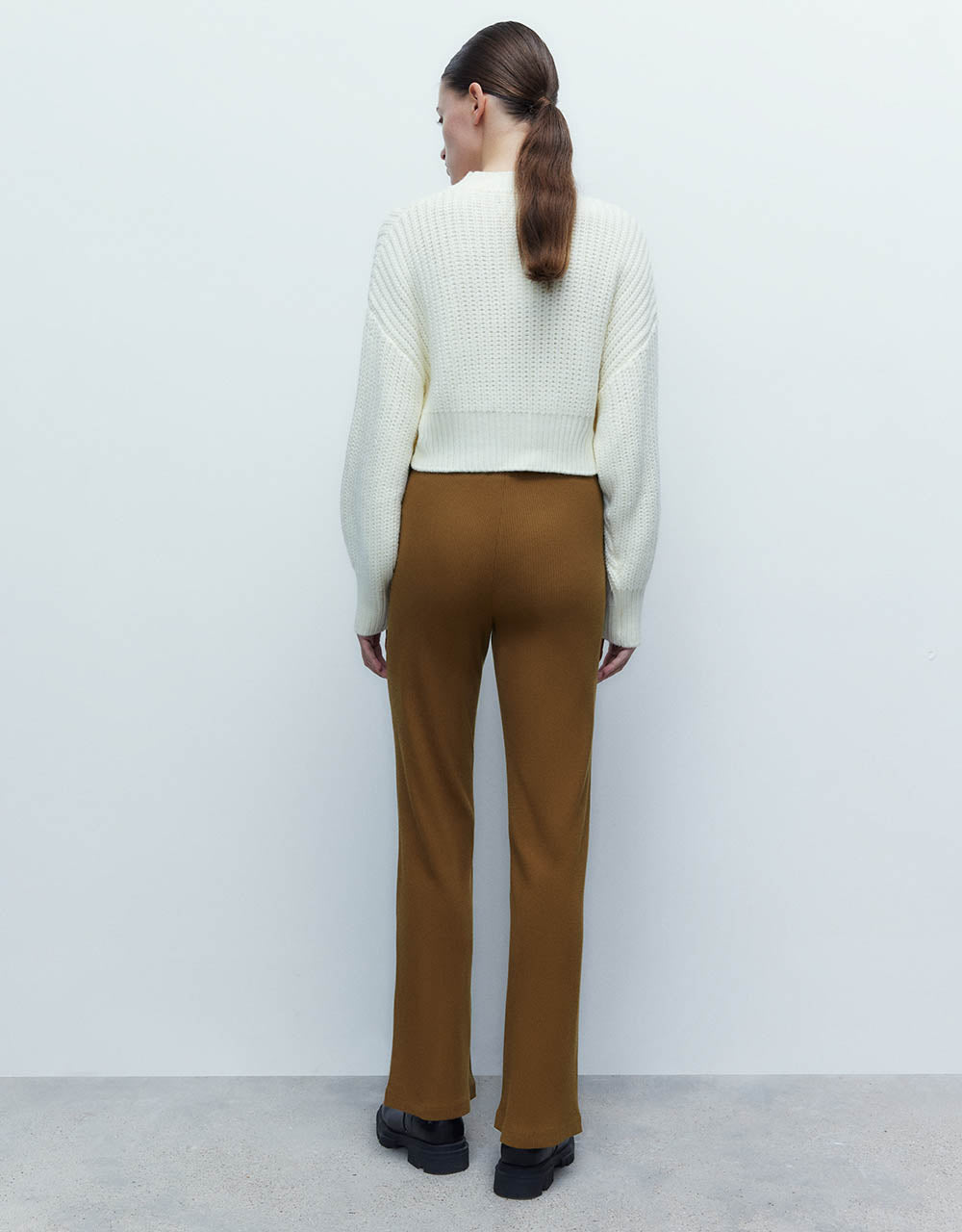 Knitted Flare Pants