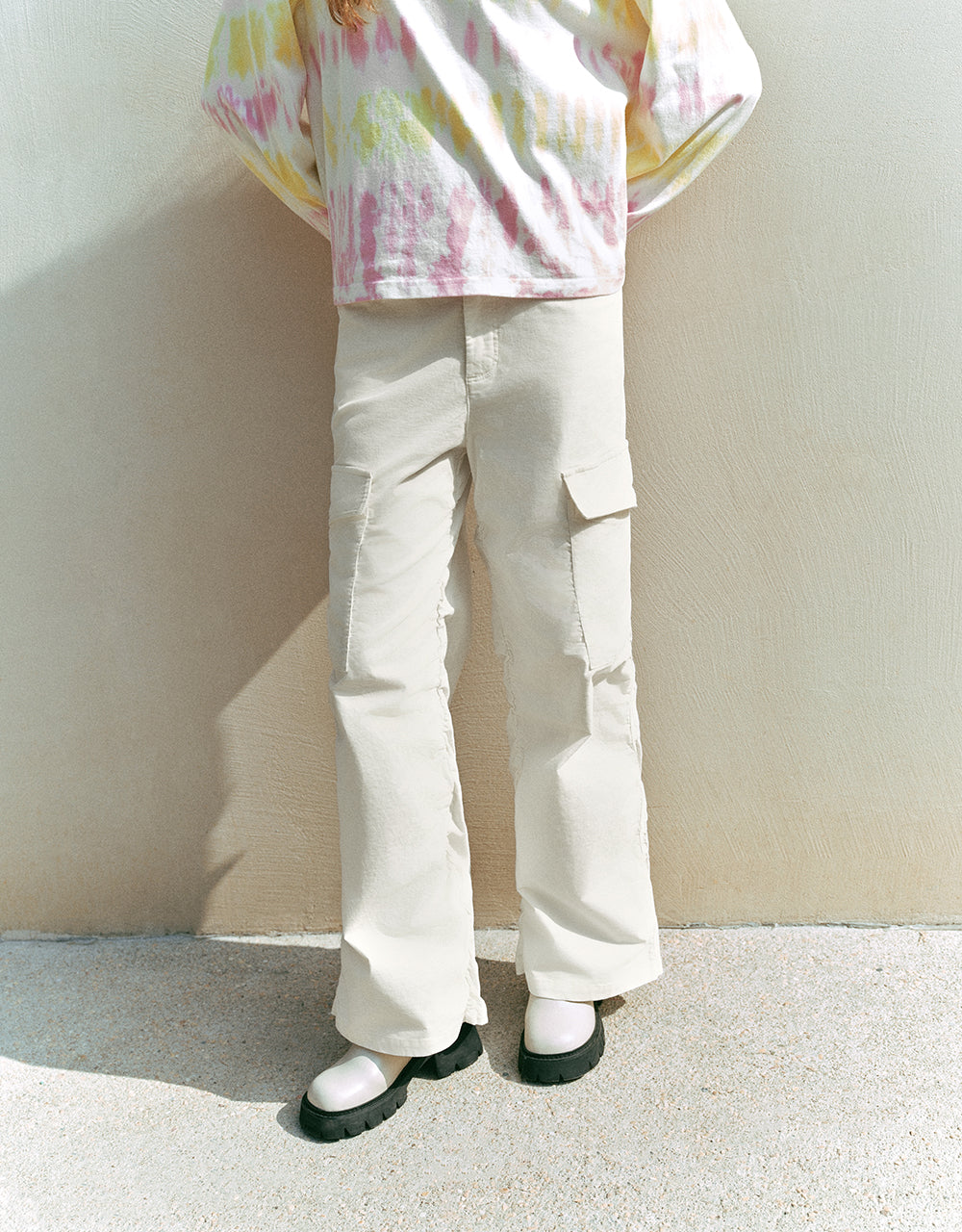 Multi-Pocket Wide-Leg Pants