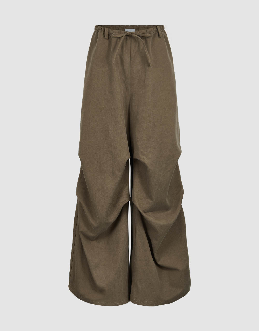 Drawstring Waist Wide-Leg Pants