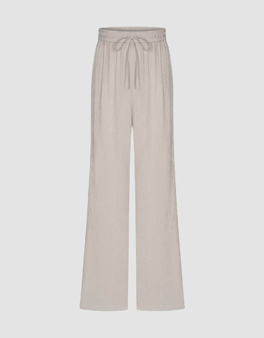 Drawstring Waist Straight Pants