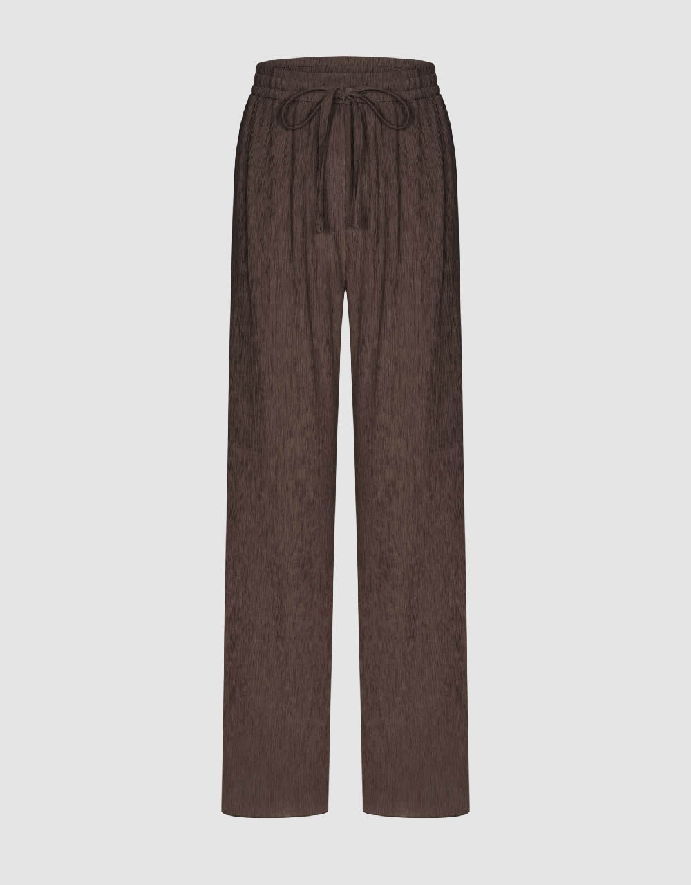 Drawstring Waist Straight Pants