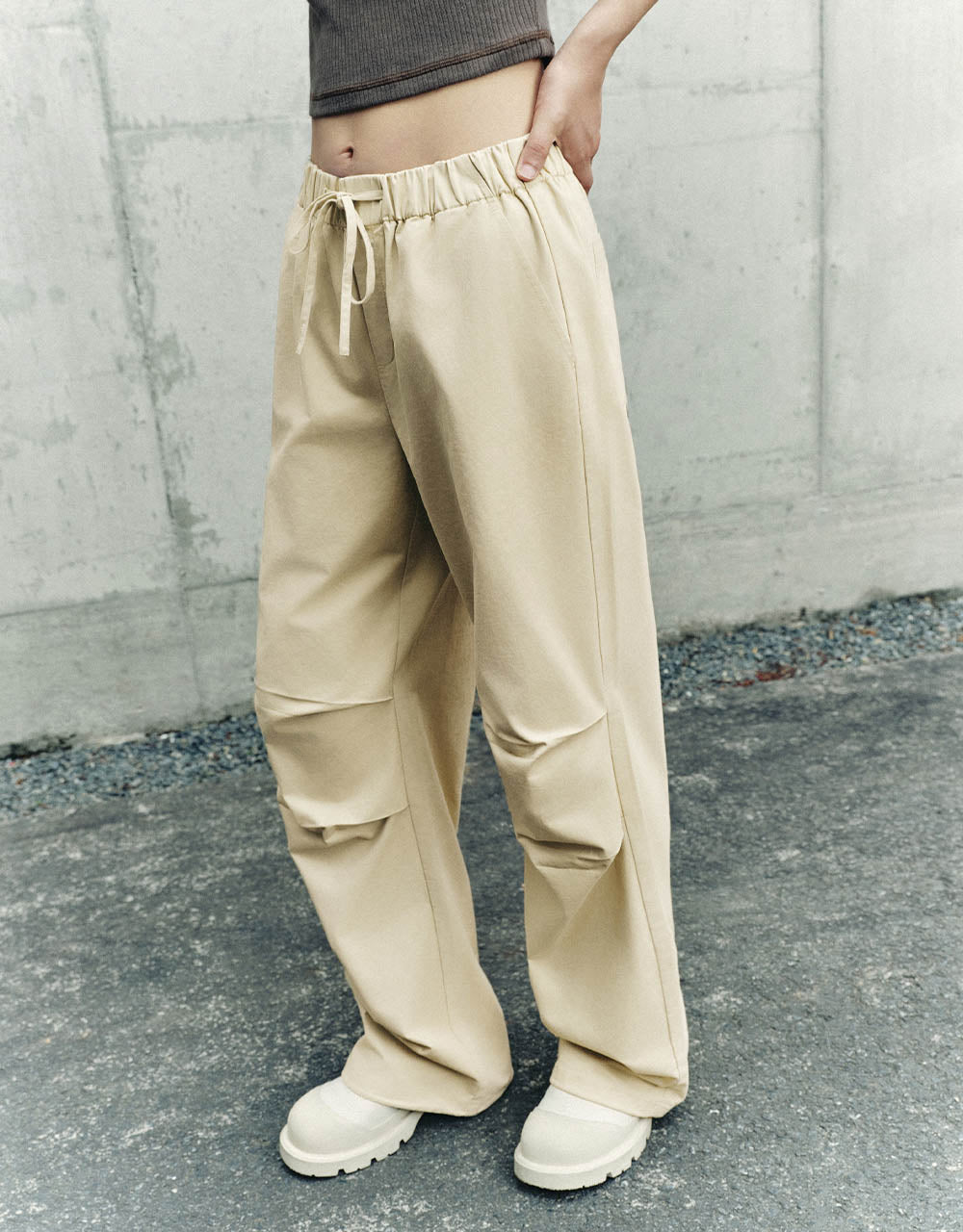 Drawstring Waist Jogger Pants