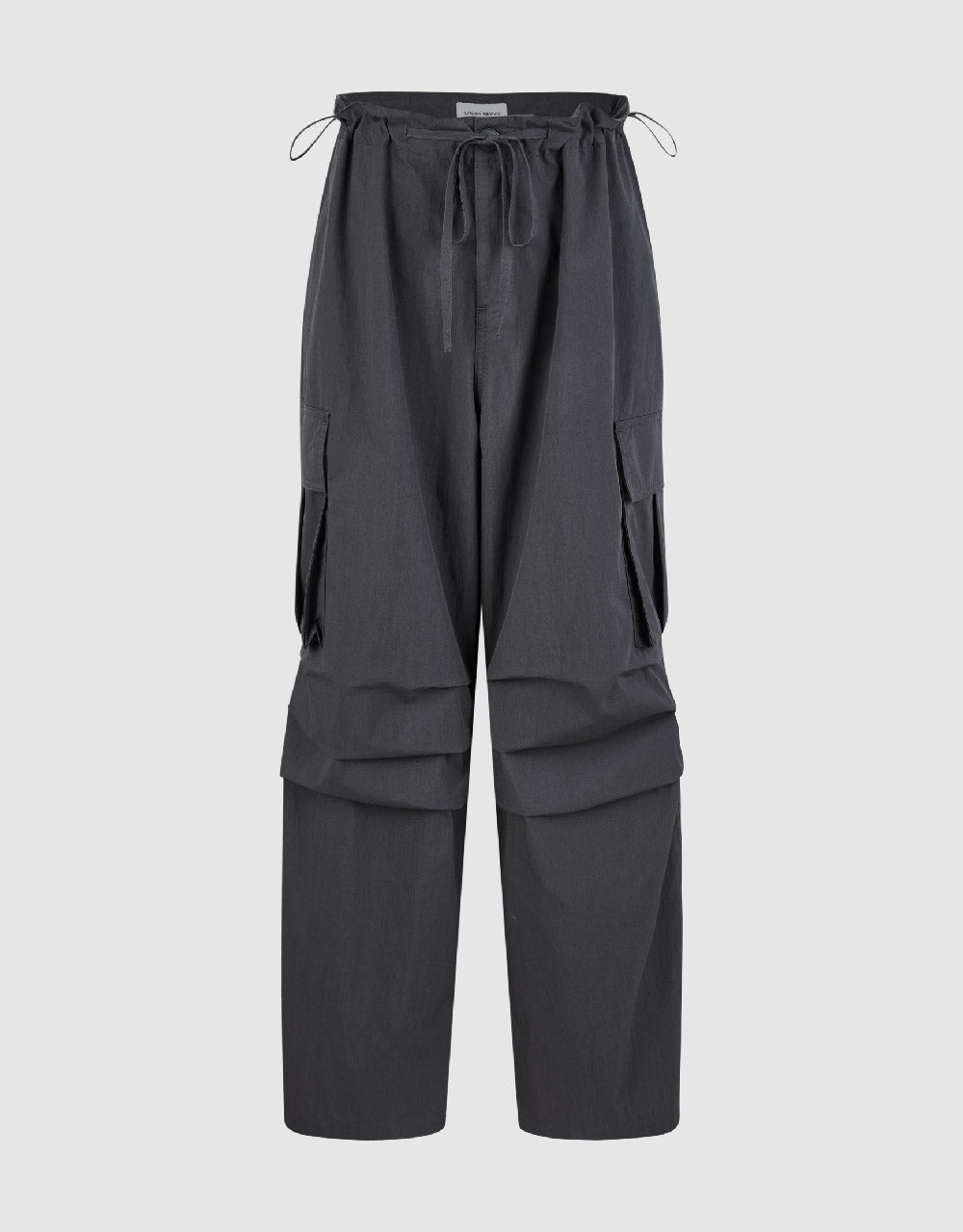 Drawstring Waist Wide-Leg Pants