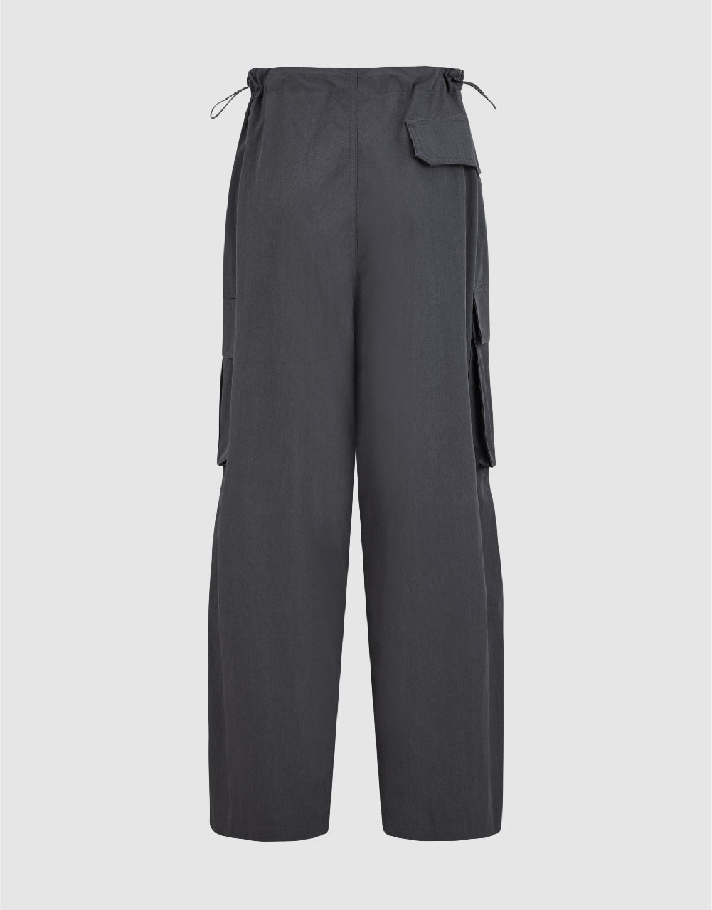 Drawstring Waist Wide-Leg Pants