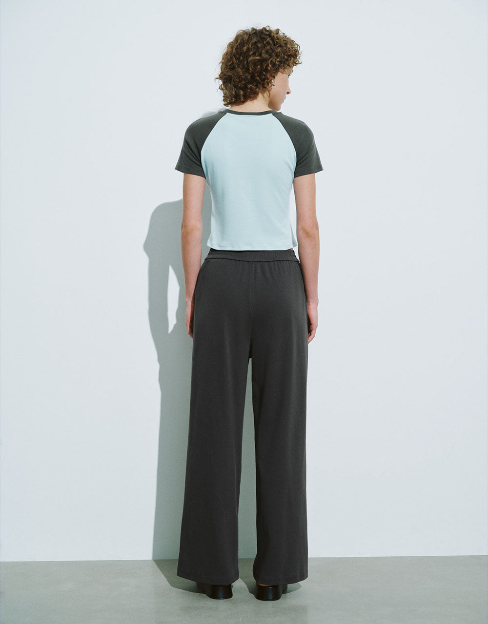 Elastic Wasit Knitted Wide-Leg Pants