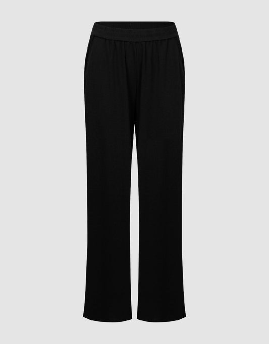 Elastic Wasit Knitted Wide-Leg Pants