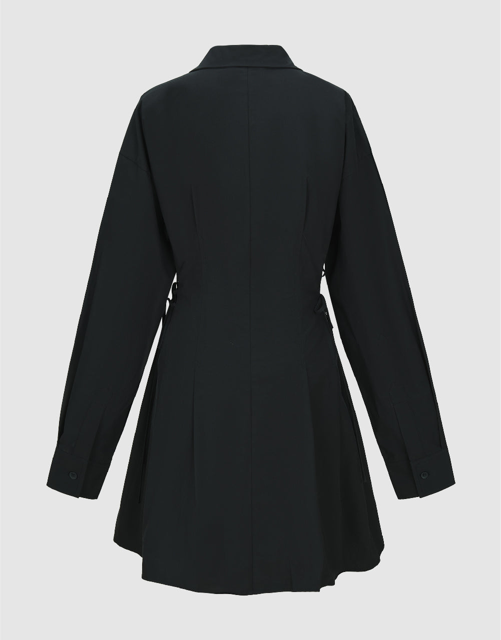 Lace Up Side Skater Shirt Dress