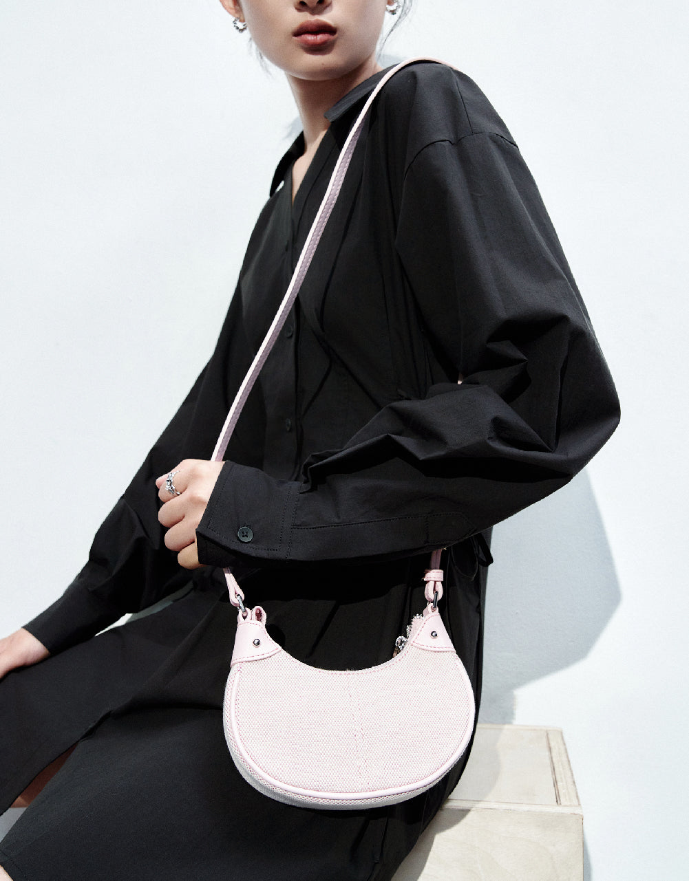 Lace Up Side Skater Shirt Dress