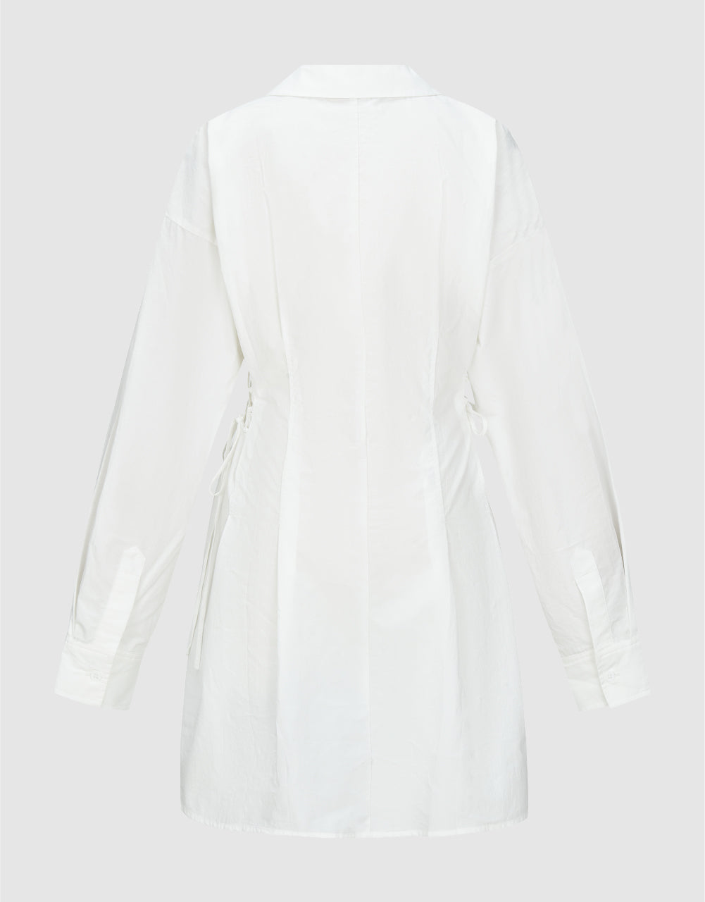 Lace Up Side Skater Shirt Dress