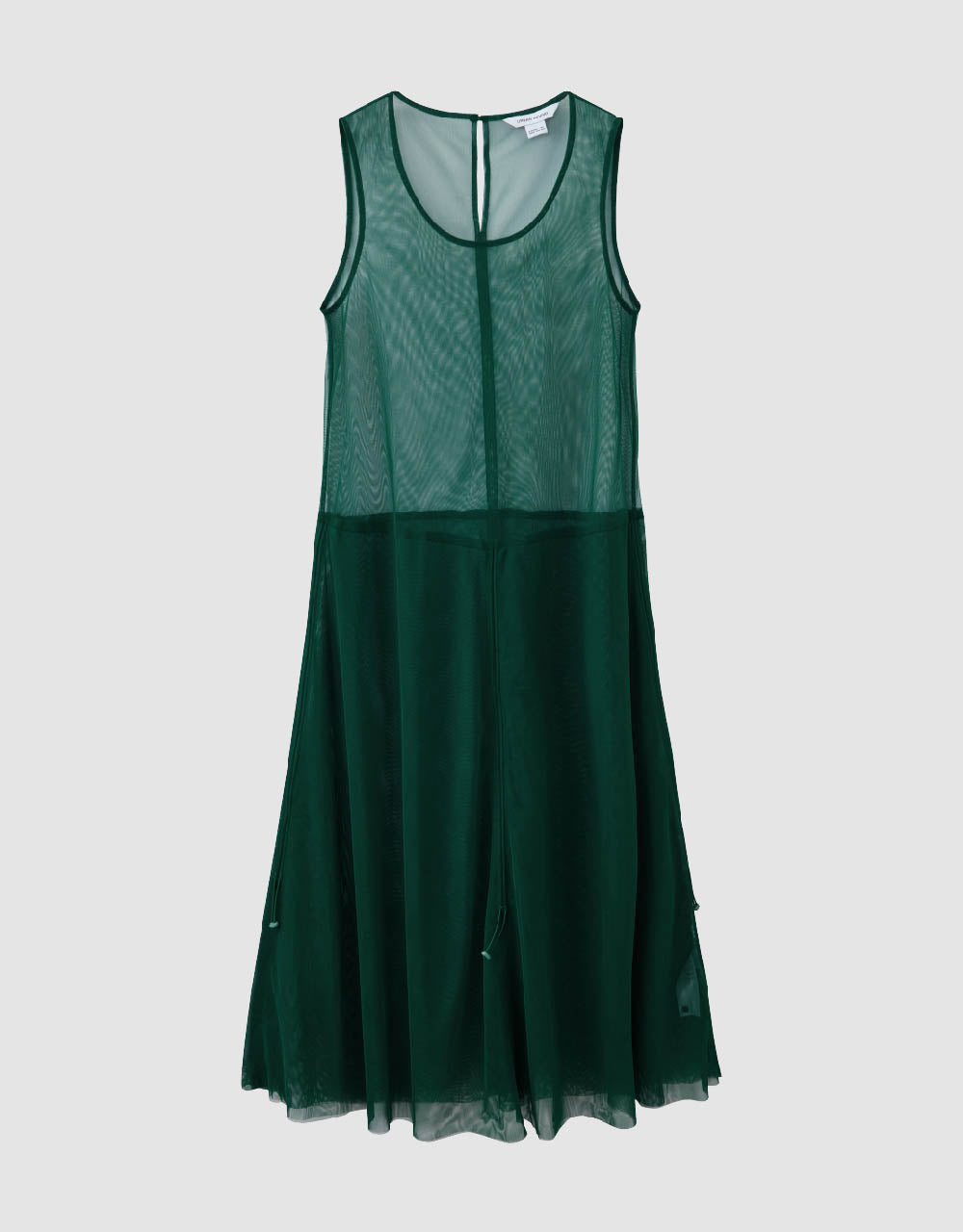 Sleeveless Crew Neck A-Line Dress