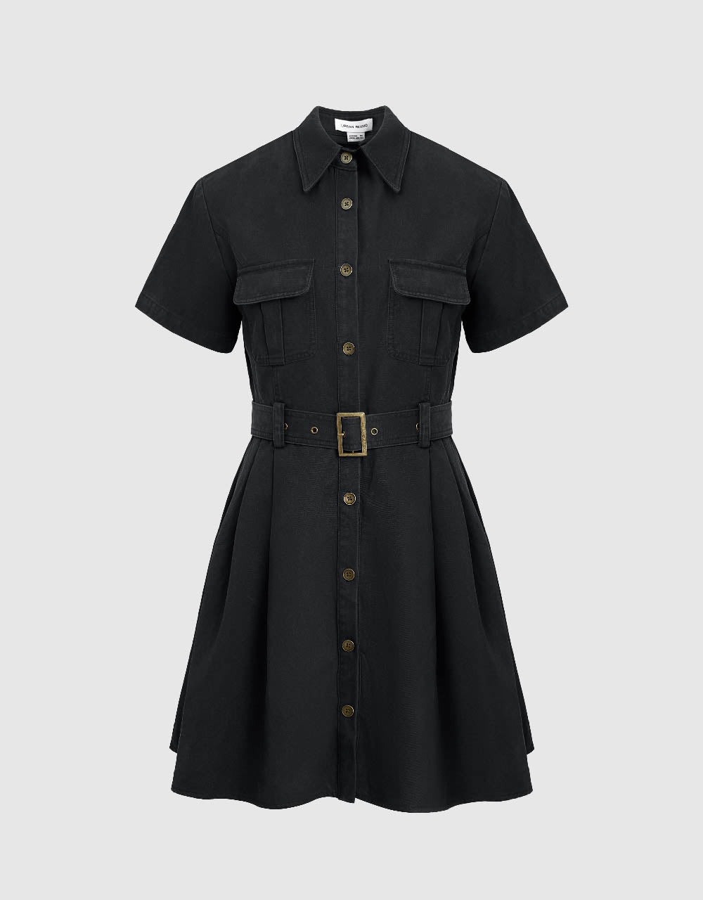 Pleated Mini Skater Dress