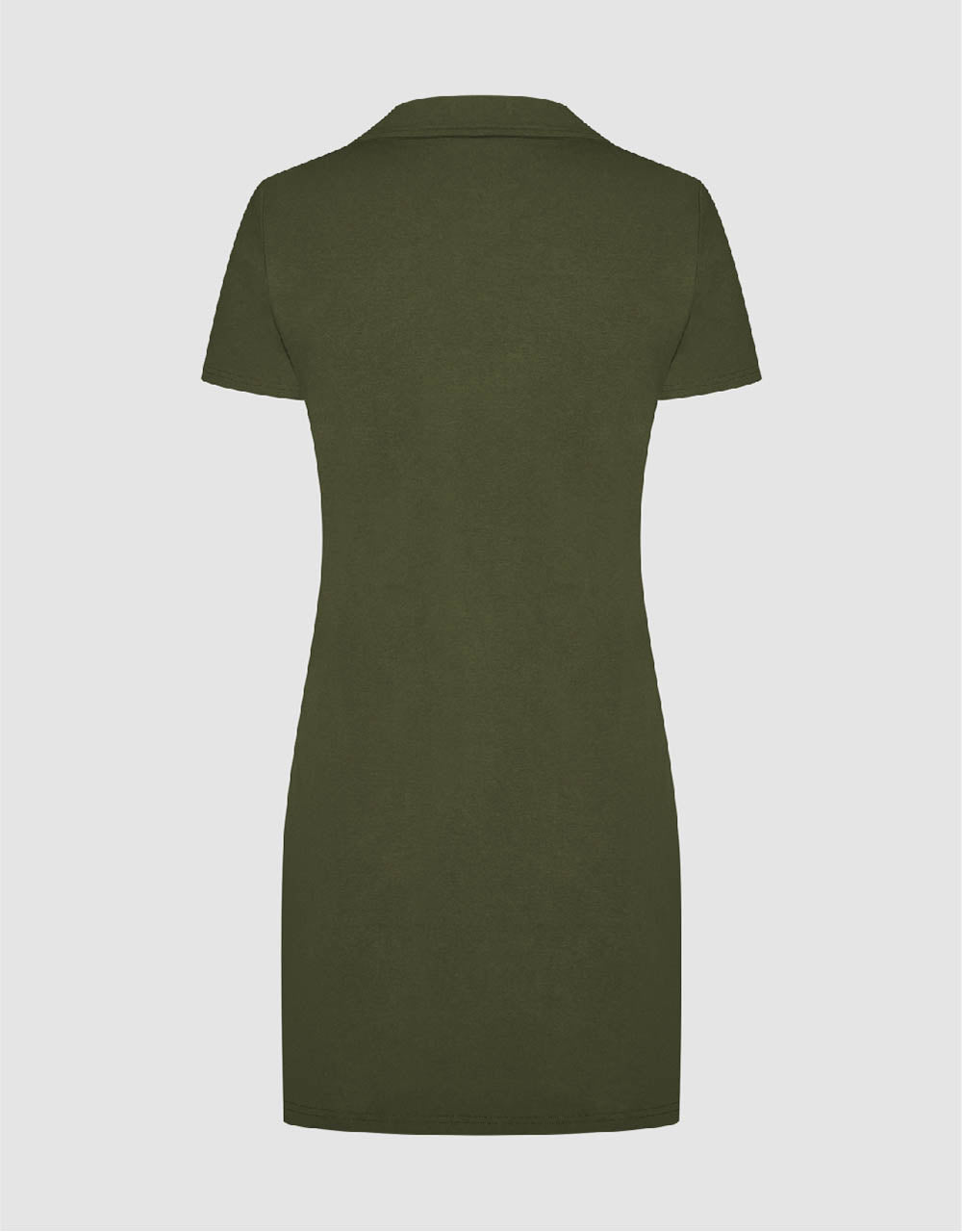 Lapel Knitted A-Line Dress