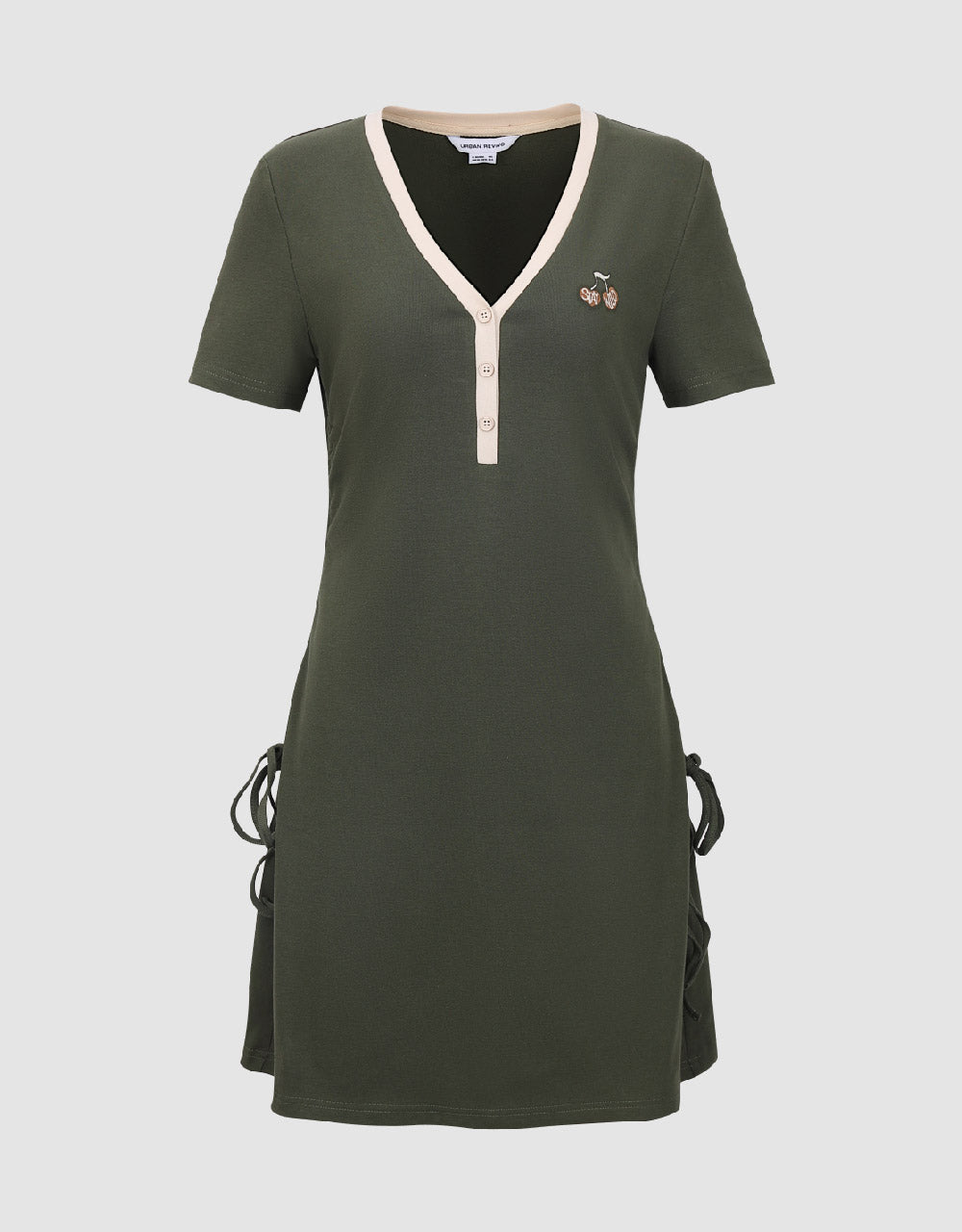 V-Neck A-Line Dress